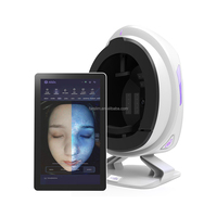 Prix usine analyseur de peau Scanner dispositif équipement d'analyse de visage analyseur de peau du visage 3D détecter la Machine de rapport d'impression avec tampon