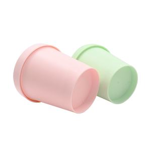 Emballage cosmétique de luxe en plastique PP, pot à crème pour le visage rose 50g 100g 200g, pot à crème glacée avec couvercle pour masque - Product Image 2