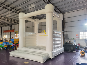 Thương mại trắng PVC <span class=keywords><strong>Inflatable</strong></span> lâu đài đám cưới ngoài trời nhà bị trả lại Trampoline và nhảy giải trí - Product Image 4
