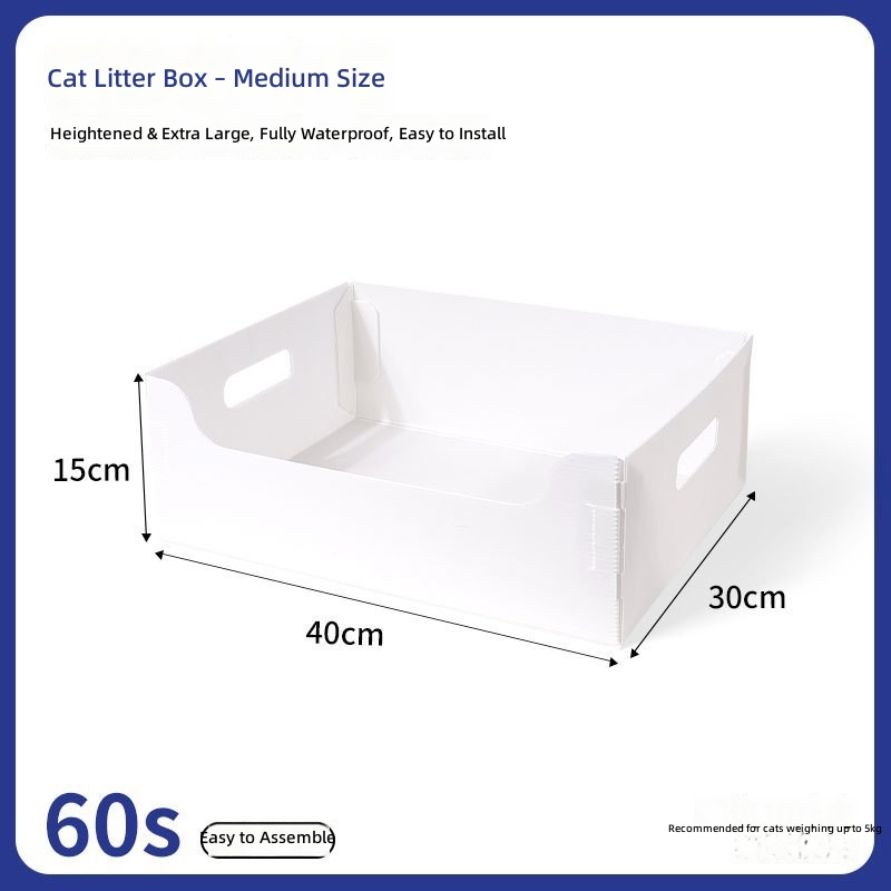 Caja de arena para gatos Big Mac blanca - Mediana