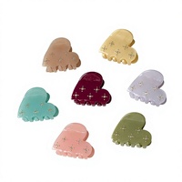 Pince à cheveux élégante faite à la main en acétate, style français, luxe léger, perles et strass, pour femme, pour l'arrière de la tête