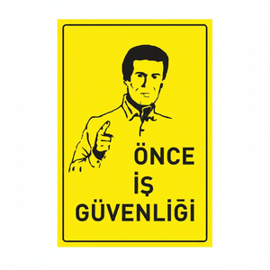 Safety First Vinyl <b>Sticker</b> Sign - Product Image 2