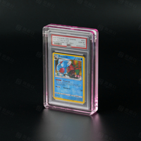 Étui magnétique en acrylique personnalisé avec affichage gradué porte-cartes boîte de rangement magnétique en acrylique pour cartes à collectionner TCG