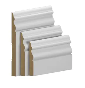 haisen E0 Mdf Moulding decorative Skirting Boards with low price