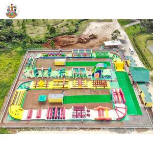 Nova NVOC-0080 270m panjang Monster terbesar tiup kursus untuk anak-anak dewasa trampolin taman petualangan Pabrik Guangdong - Product Image 3