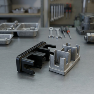 Componente de aluminio fundido a presión con recubrimiento de CED, arenado, hecho a medida, desde Gujarat - Product Image 3