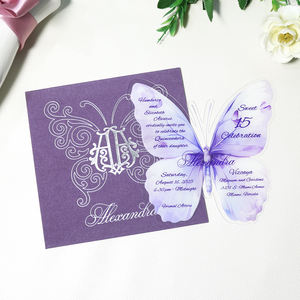 <span class=keywords><strong>Carte</strong></span> <span class=keywords><strong>d</strong></span>'<span class=keywords><strong>invitation</strong></span> en acrylique transparente imprimée avec <span class=keywords><strong>photo</strong></span> personnalisée avec image personnalisée Peinture de lieu de rendez-vous Impression UV Enveloppe rose Blush - Product Image 4