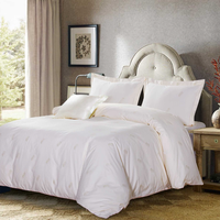 Tissu en microfibre blanc blanchi en polyester 85GSM 100% à bas prix pour drap de lit d'hôtel