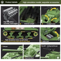 100081 726 pièces Char Sherman M4A1 Soldat Américain Arme Modèle Classique Figurines Briques de Construction Jouets pour Enfants