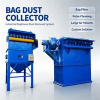 Système de filtration à sacs industriel à jet pulsé pour la purification des poussières dans les usines d'extrusion de briques d'argile