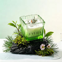 Coffret Cadeau de Bougies Parfumées de Luxe Oshine Wave en Verre pour Aromathérapie, Bougies en Cire de Soja, Idéal pour Mariage, Anniversaire, Fêtes, Cadeau pour Invités