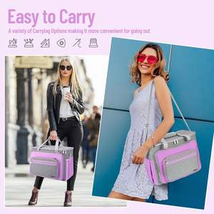 Bolsa de Transporte Portátil de Muestra Gratuita, Estuche de Almacenamiento Cuadrado para Proyectos de Bordado con Tela Oxford y Metal para Transportar Herramientas y Kits - Product Image 3