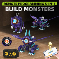 Kaiyu K96160 5 en 1 City One Eyed Monster Transform RC Robot, Control Remoto por APP, Juguetes de Bloques de Construcción para Niños, Regalos
