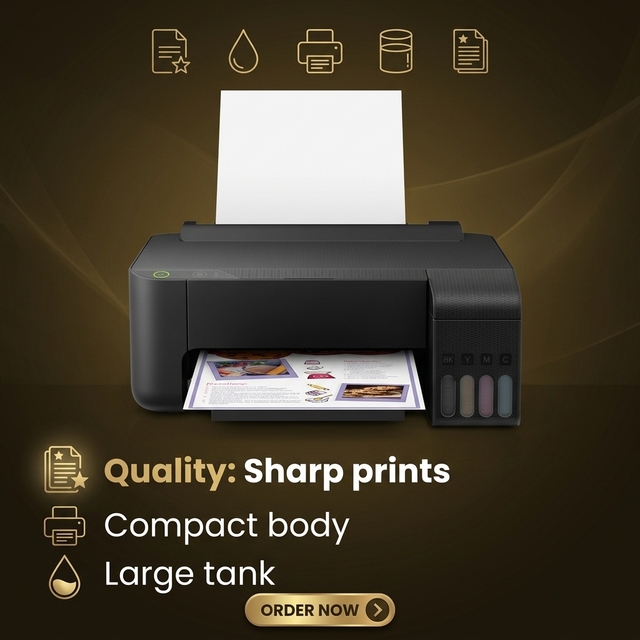 Original Ep-son EcoTank L3219 A4 Color Inkjet Printer 3-in-1 Multi-function Heat-Free Technology Print Scan Copy Desktop Printer