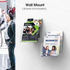 A5 Acrylic Brochure Flyer chủ 2 Tier A4 Nhựa đứng văn phòng Tường Tổ chức cho trifold tờ rơi tờ rơi tờ rơi Tạp Chí - Product Image 6