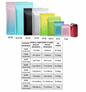 Bán buôn bao bì nhựa thực phẩm Storge túi kim loại Mylar Ziplock túi nhôm lá nhỏ Zip khóa nhỏ túi nhựa thực phẩm - Product Image 3