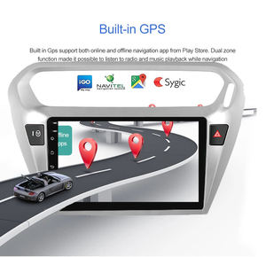 9 Inch 2 + 16GB 2 + 32GB IPS Lossless Âm Nhạc Wifi Xe Navigator <span class=keywords><strong>Android</strong></span> 10.0 Xe Đa Phương Tiện Máy Nghe Nhạc Cho Peugeot 301 - Product Image 6
