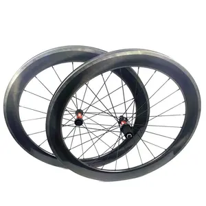 सिनर्जी TL2560240S कार्बन रिम ब्रेक Wheelset 60MM Tubeless अग्निपरीक्षा कार्बन रिम पहियों सड़क बाइक 700C