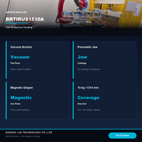 Robot industriel 6 axes BORUNTE BRTIRUS1510A, bras robotisé 10 kg 1514 mm, robot d'asservissement CNC avec pince personnalisée pour pièces en fer et aluminium