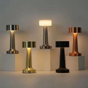 LED <b>Table</b> <b>Lamp</b> Modern Touch Remote Control Dimmable 3 Color Rechargeable Simple Eco-Friendly Dining Desktop Night Light - Product Image 1