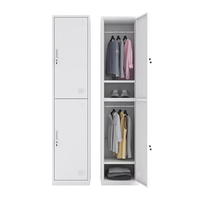 Maison moderne utilisant l'armoire de chambre à coucher armoire de stockage en métal de couleur de taille personnalisée armoire de casier