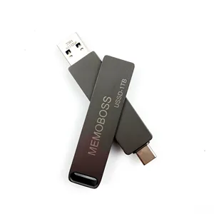 MemoBoss迷你最新外置硬盘128GBb 256GB 512gb 1TB USSD笔记本电脑USB 3.2