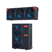 Compleet koudopslagsysteem met DC-inverter en warmgasontdooiing voor fruit, groenten, vlees en farmaceutische producten in koelcellen.