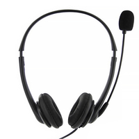 Vente chaude Call Center Écouteur Filaire Casque Avec Son Basse Tête Téléphones Compagnie Aérienne Accessoires