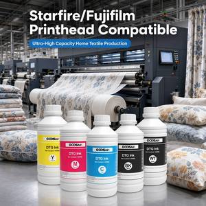 Encre textile DTG CMYK blanche de qualité supérieure 1L pour <span class=keywords><strong>imprimante</strong></span> grand format Direct to Garment avec tête d'impression Starfire Fujifilm SG600 - Product Image 1