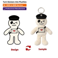 minimale de commande prix d'usine délai de livraison rapide cadeaux promotionnels porte-clés en peluche personnalisé
