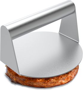 Ensemble d'outils de barbecue en acier inoxydable, presse à hamburgers en métal de 2 mm pour camping en plein air, fête, presse à viande pour hamburgers - Product Image 3