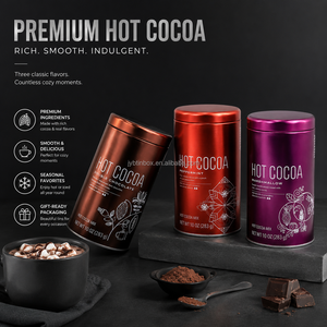 <span class=keywords><strong>JYB</strong></span> - Caja Redonda de Metal para Alimentos, con Logotipo Rojo/Negro Impreso, Hermética, para Envasar Dulces, Té, Café - Product Image 1