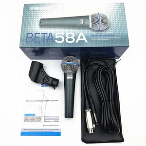 Microphone Beta58a de qualité supérieure, S M58, microphone dynamique cardioïde filaire professionnel pour chant, karaoké, scène, performance, <span class=keywords><strong>Shue</strong></span> - Product Image 1