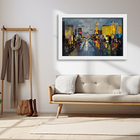 Meilleure vente personnalisée moderne abstrait toile murale hôtel hall Restaurant à la main peinture à l'huile toile Art avec tout neuf