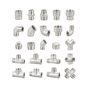 Pria Wanita galvanis besi cor fitting GL fitting Bsp Bspt Npt siku kopling galvanis lintas baja nirkarat 50mm - Product Image 1