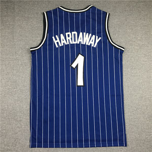Maillots de basket-ball américains cousus neufs en gros, nouvelle saison # 1 Hardaway #   32 Maillots de l'équipe des <span class=keywords><strong>Orlando</strong></span> <span class=keywords><strong>Magic</strong></span> - Product Image 2