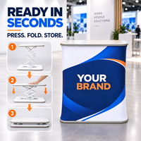 Comptoir portable pliable, table de promotion, stand pour salon professionnel, table pour événements
