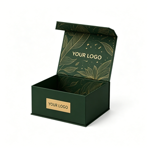 Matte Finish Embossed Logo Collapsible Rigid <b>Box</b> Magnetic <b>Foldable</b> <b>Box</b> for Luxury Skincare Beauty Products Packaging - Product Image 1