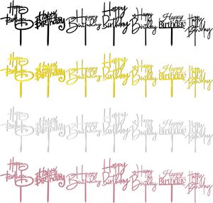 Happy Birthday Easter Acrylic Cake Toppers Home Decor Reusable Eco-Friendly Baking Supplies - Product Image 1