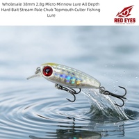 Vente en gros Leurre Micro Minnow 38mm 2.8g, Appât Dur pour Toutes Profondeurs, pour la Pêche au Chub pâle de ruisseau et au Culter à bouche supérieure