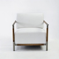 Luxus moderne chinesische Stil Massivholz Einzels ofa Chaise Lounge für Home Hotel Tea Room Elegante Luxus Sessel Möbel