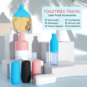 Housse de bouteille de voyage en silicone, manchon rétractable pour bouteille d'eau, 12 pièces, pour shampoing - Product Image 2
