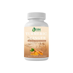 Complément Herbal Haute Puissance Curcuma Gingembre Poivre Noir Extrait de Fruits Curcumine et Gingembre pour les Articulations - Product Image 1