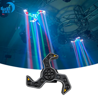 Projecteur de scène professionnel Bluemoon DJ DMX Bee Eyes Disco Lights RGBW Beam Full Moon Scimitar, nouveau modèle 120W 4-en-1 à tête mobile