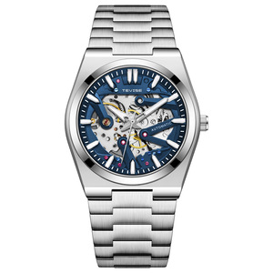 Montre homme décontractée à bracelet en cuir, montre mécanique automatique lumineuse, montre mécanique élégante et tendance - Product Image 1