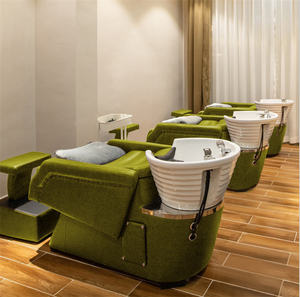 Kisen best-seller Mobilier de salon Lit avec <span class=keywords><strong>shampoing</strong></span> automatisé Chaise de lavage avec thérapie de la tête et chaise de technicien - Product Image 5