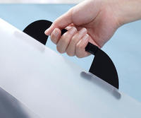 Porte-documents portable multifonction A3/A2/A1 en PP avec poignée, pour organiser les œuvres d'art et les fournitures d'artiste