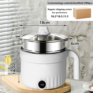 Marmite électrique durable antiadhésive de 1,8 L avec contrôle de la température pour un usage domestique et hôtelier - Product Image 4