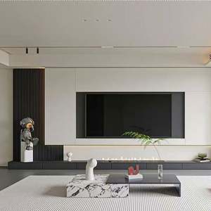 Meuble TV contemporain personnalisé avec rangement intelligent pour salon, vente directe du fabricant - Product Image 3