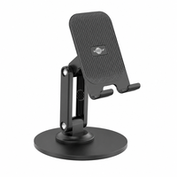 Support de téléphone portable pliable et réglable en métal rotatif à 360° pour bureau – Vente en gros à prix réduit